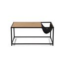 Černý/v přírodní barvě konferenční stolek v dekoru dubu 60x99 cm Bayen – Bonami Essentials