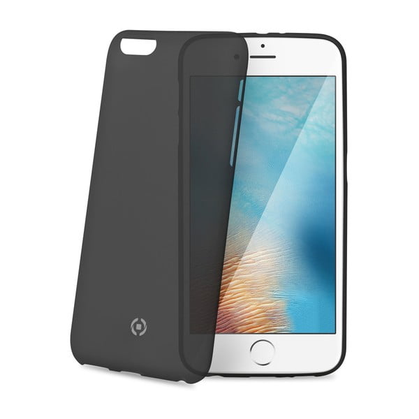 Černé ultra tenké TPU pouzdro Celly Frost pro Apple iPhone 7, 0,29 mm