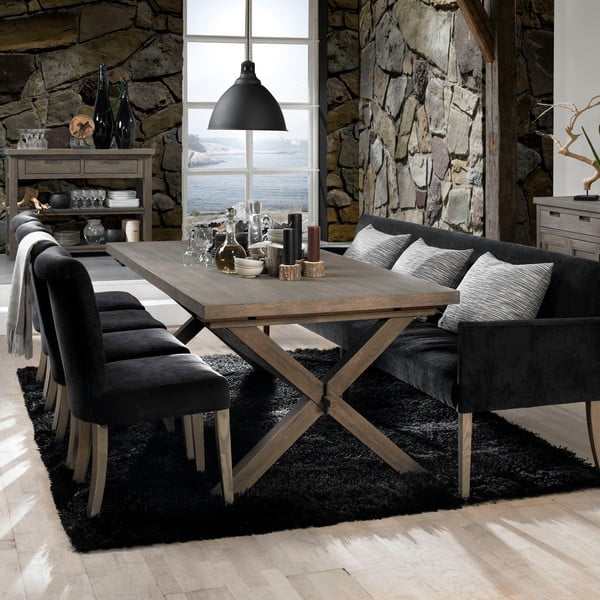 Lavice Cross Sofa Black-image-1