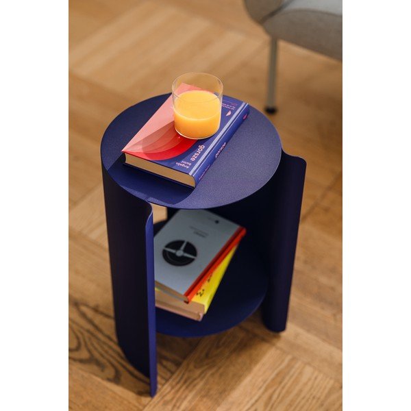 Ocelový kulatý odkládací stolek ø 32 cm Wa – noo.ma-image-4