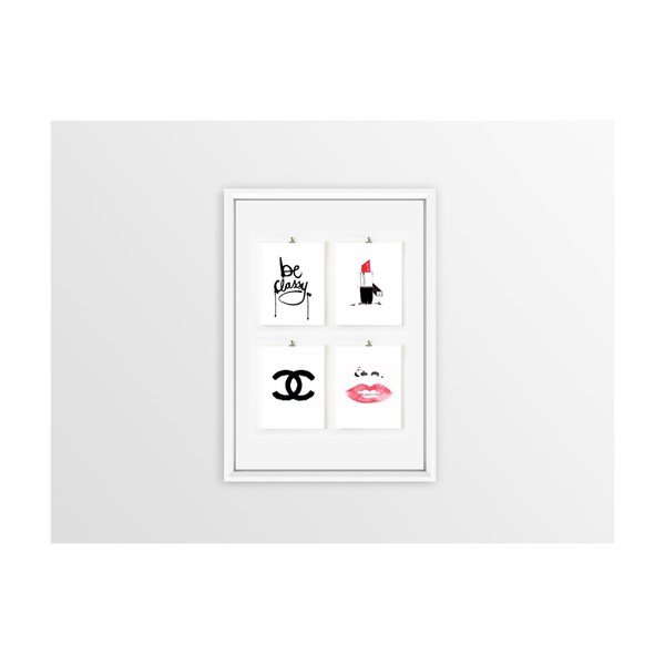 Obraz Piacenza Art 4x Chanel, 30 x 20 cm