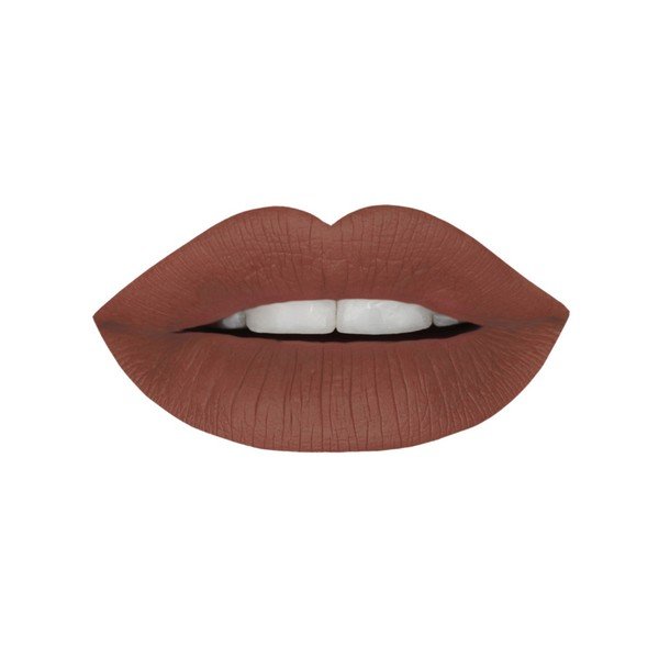 Tekutá neslíbatelná rtěnka Bellapierre Brown Shell-image-1