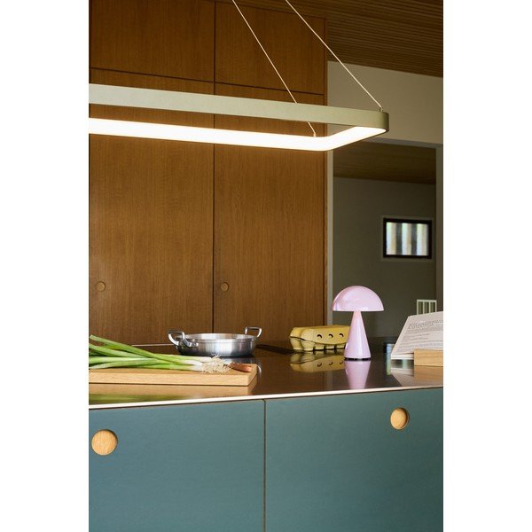 Světle růžová LED stmívatelná stolní lampa (výška 20 cm) Mush – Hübsch-image-2