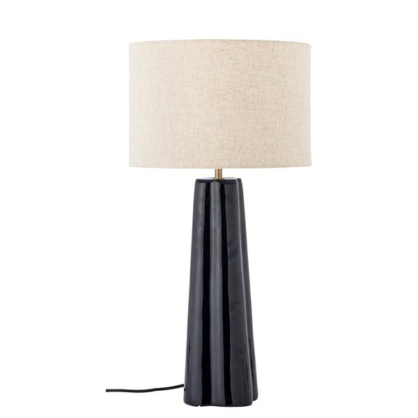 Modrá/krémová kovová stolní lampa s textilním stínidlem (výška 61 cm) Cornelie – Bloomingville
