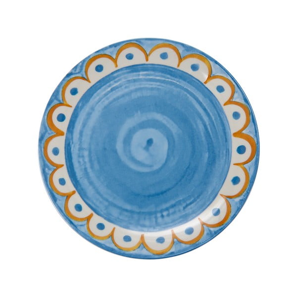 Světle modré porcelánové talíře v sadě 6 ks ø 27 cm Tangeri blue – Villa Altachiara