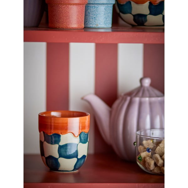 Šálky v sadě 4 ks z kameniny 375 ml Check – Bloomingville-image-2