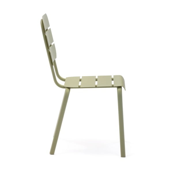 Zelené kovové zahradní židle v sadě 4 ks Alicante – Ezeis-image-2