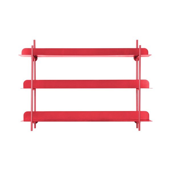 Červená patrová kovová police 60 cm Cool Retro – PT LIVING-image-2