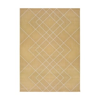 Žlutý venkovní koberec Universal Hibis Geo, 80 x 150 cm