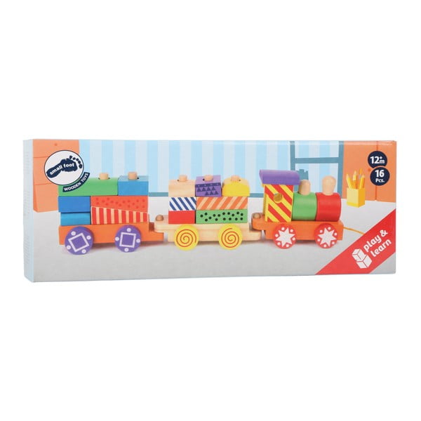Dřevěný skládací vláček Legler Bright Colours-image-1