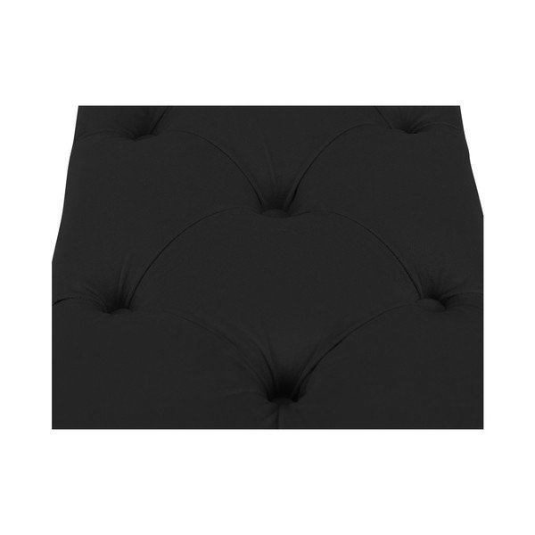 Černý otoman k posteli s úložným prostorem Kooko Home Manna, 47 x 180 cm-image-2