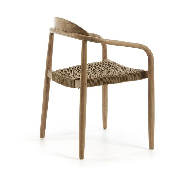 Dřevěná židle s béžovým sedákem Kave Home Glynis-image-2