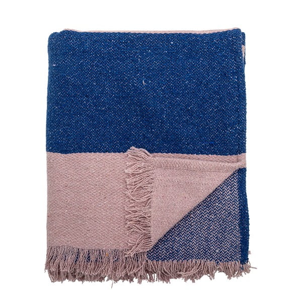 Modro-růžová deka 130x160 cm Cadeo – Bloomingville