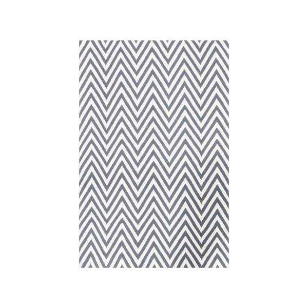 Vlněný koberec Zig Zag Grey, 240x155 cm