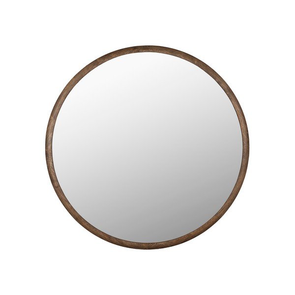 Nástěnné zrcadlo s dřevěným rámem ø 80 cm Gale – Dutchbone