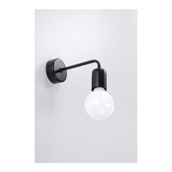 Černé nástěnné svítidlo Sollux Donato-image-1
