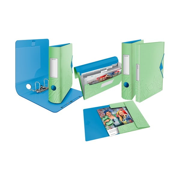 Zelená aktovka s přihrádkami Leitz-image-4