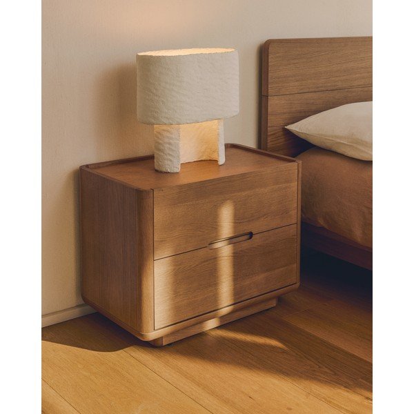Bílá stolní lampa (výška 37,5 cm) Bedala – Kave Home-image-1