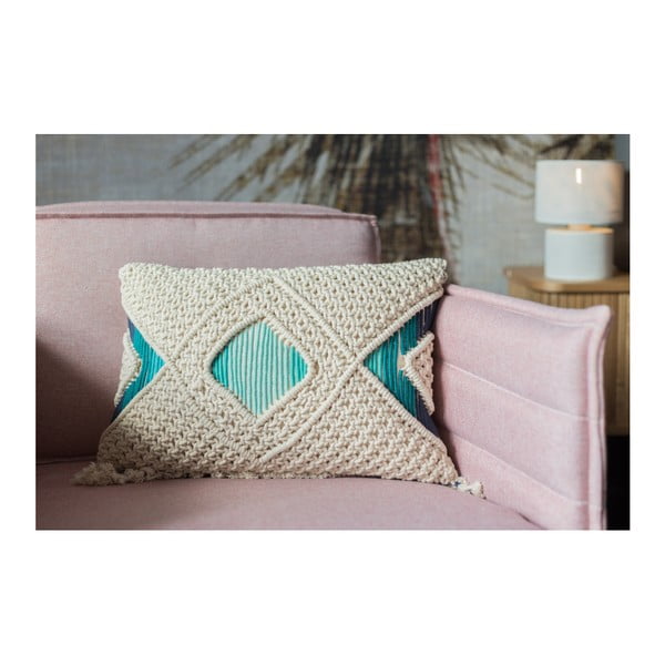 Krémový polštář s výplní Zuiver Evi, 50 x 30 cm-image-2