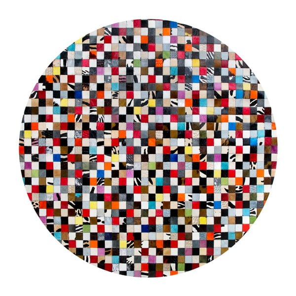 Kožený koberec Pipsa Fivesse, ⌀  100 cm
