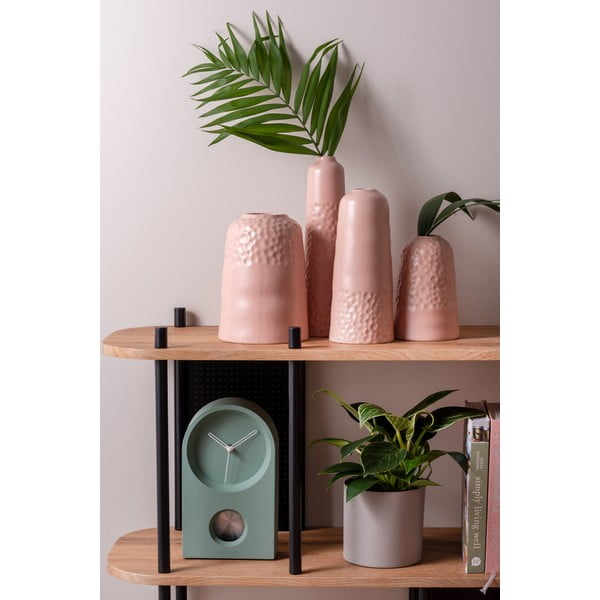 Růžová keramická váza PT LIVING Carve, výška 18,5 cm-image-1