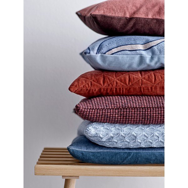 Červeno-ornažový bavlněný polštář Södahl Elsa, 50 x 50 cm-image-1