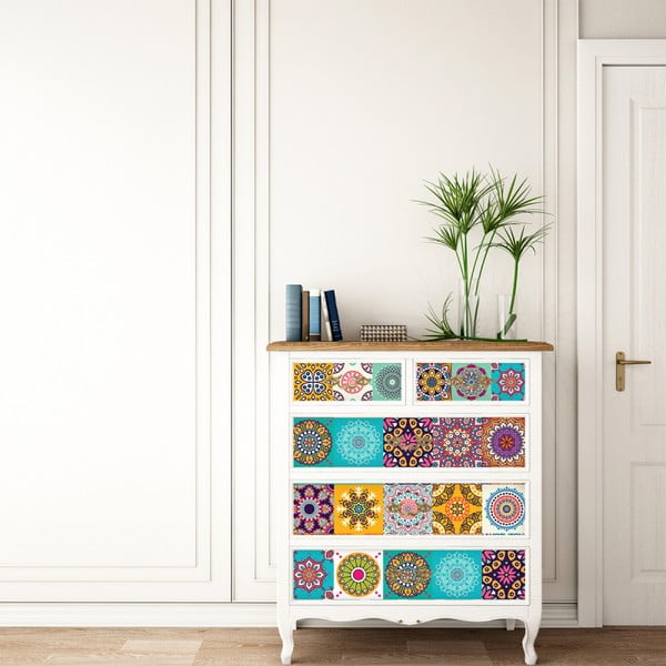 Sada 60 samolepek na nábytek Ambiance Tiles Stickers For Furniture Ugo, 20 x 20 cm