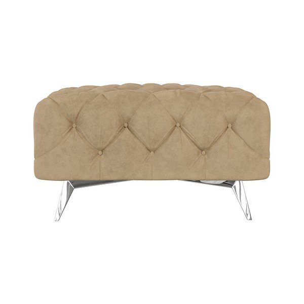 Světle hnědá sametová podnožka Chelsea – Ropez