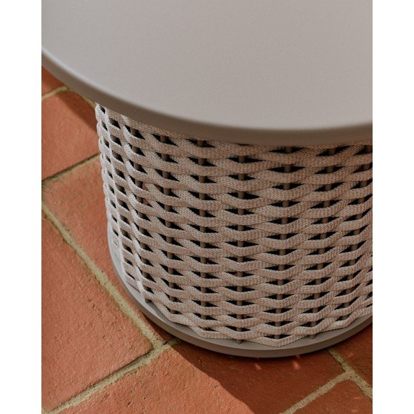 Kovový kulatý zahradní stolek ø 50 cm Sedalis – Kave Home-image-2
