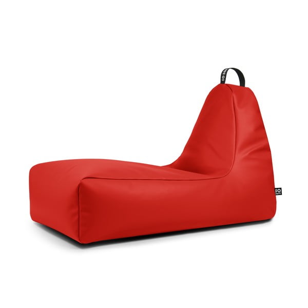Červený sedací vak z imitace kůže Chill XXL – So Soft?