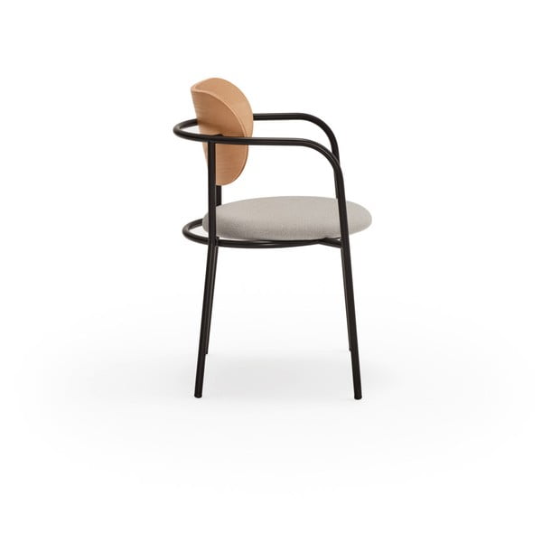 Šedá jídelní židle v dekoru dubu Eclipse - Teulat-image-4