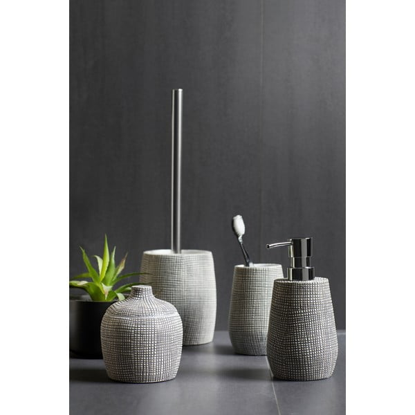 Bílo-černá úložná dóza z kameniny Wenko Gilba-image-1