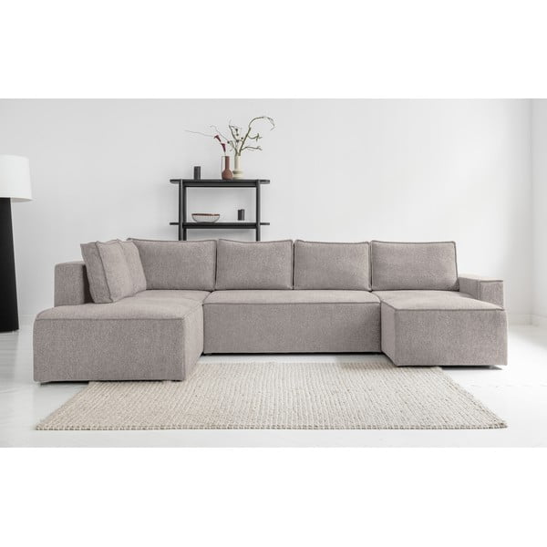 Béžová rozkládací rohová pohovka (levý roh) Brave Dave – Miuform-image-1