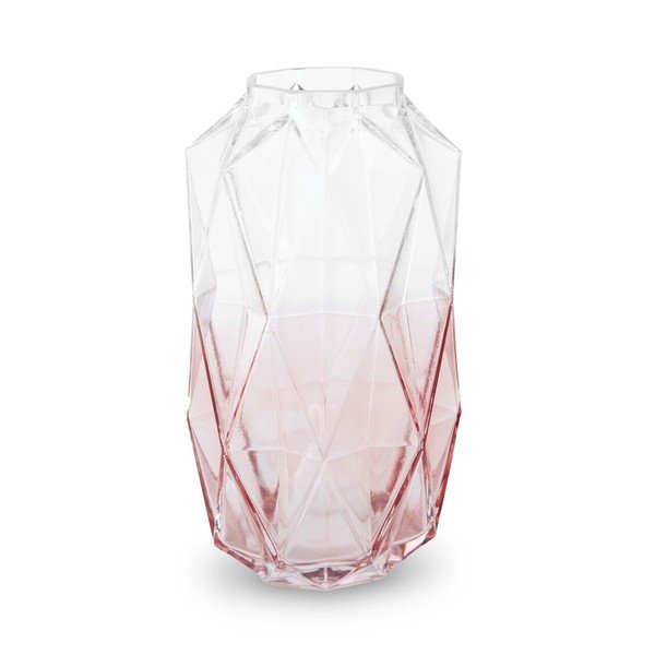 Růžová skleněná váza (výška 28 cm) Brice – Premier Housewares