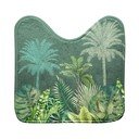Zelená textilní WC koupelnová předložka 45x45 cm Vagabonde – douceur d'intérieur