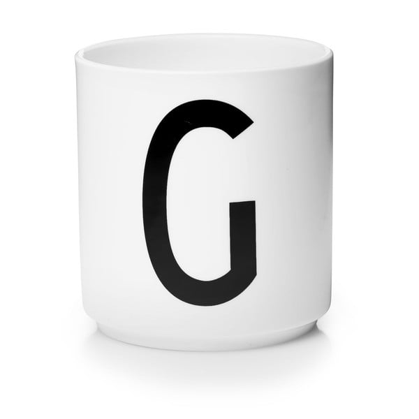Bílý porcelánový hrnek Design Letters Personal G