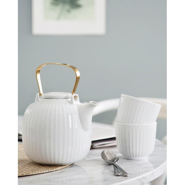 Bílý porcelánový hrnek Kähler Design Hammershoi, 200 ml-image-1