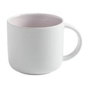 Bílý porcelánový hrnek s růžovým vnitřkem Maxwell & Williams Tint, 440 ml