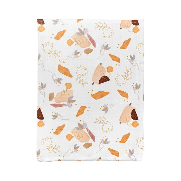 Bílá mušelínová dětská deka 75x100 cm Boho – Mijolnir