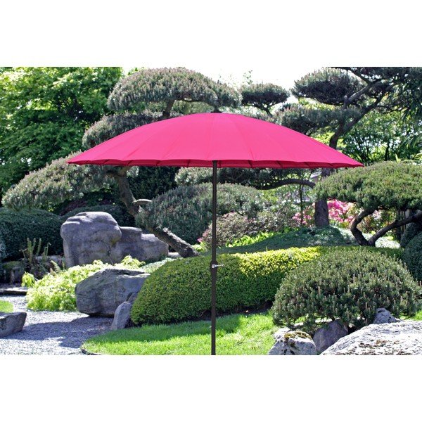 Růžový slunečník ø 255 cm – Garden Pleasure-image-1