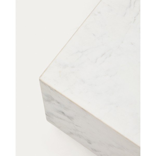 Bílý mramorový konferenční stolek 50x100 cm Sorein – Kave Home-image-4
