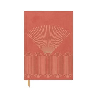 Nedatovaný diář 192 stránek formát A5 Bright Terra Cotta – DesignWorks Ink
