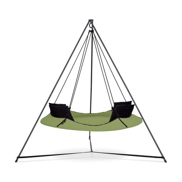 Zelená zahradní houpačka se stojanem – Hangout Pod-image-1