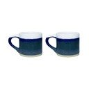 Tmavě modré hrnky v sadě 2 ks na espresso z kameniny 80 ml Marlow – Sass & Belle