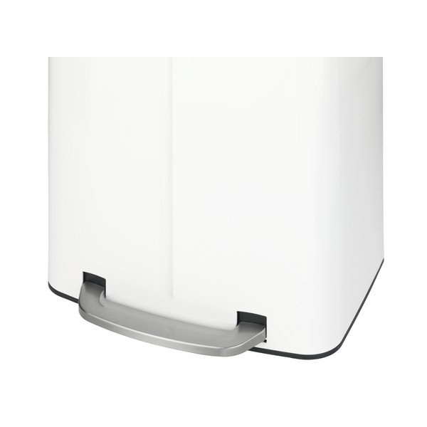 Dvojitý bílý pedálový odpadkový koš Wenko, 2x 20 l-image-3