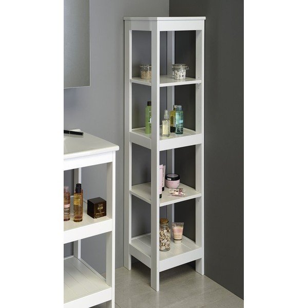 Bílý koupelnový regál 36x156 cm Etide – Sapho-image-2