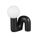 Černá keramická stolní lampa (výška 21,5 cm) Quinn – Reality