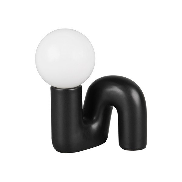 Černá keramická stolní lampa (výška 21,5 cm) Quinn – Reality