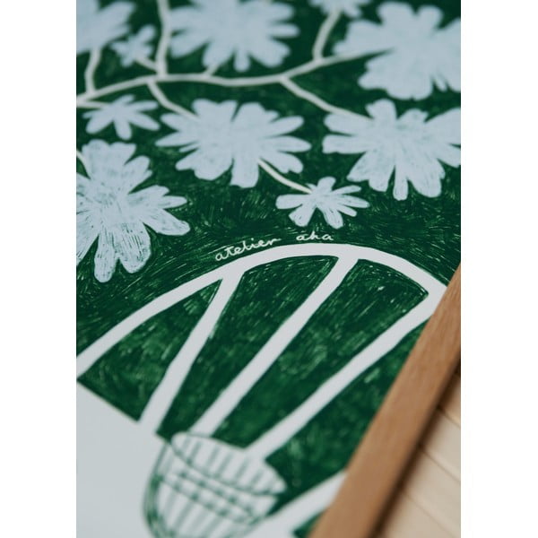 Plakát 30x40 cm Blue Flowers & Red Wine – Anouk van Cleef – The Poster Club-image-2