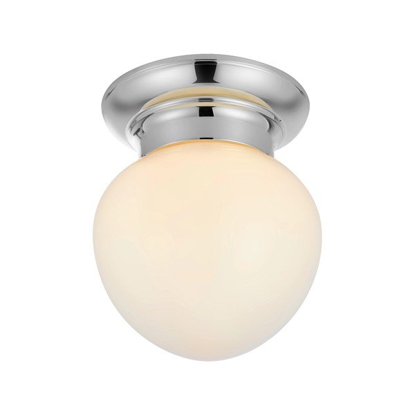 Bílé/ve stříbrné barvě stropní svítidlo se skleněným stínidlem Ronda – Markslöjd